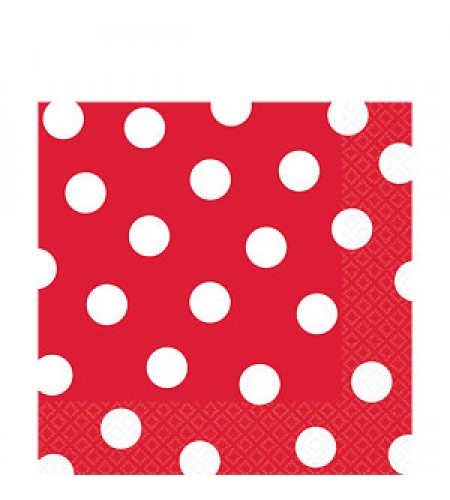 GUARDANAPOS BOLAS VERMELHAS